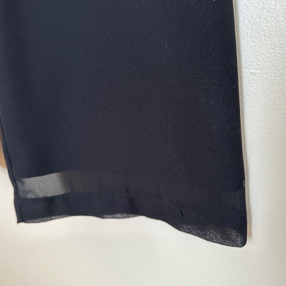 Vintage “Moonlighting”Black Straight Leg Dress Pants - Size 11/12 - Picture 2 of 9